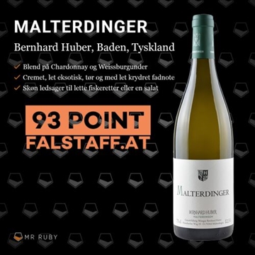 2018 Malterdinger Chardonnay/Weisser Burgunder, Bernhard Huber, Baden, Tyskland
